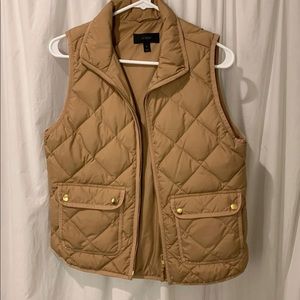 Tan puffer Vest